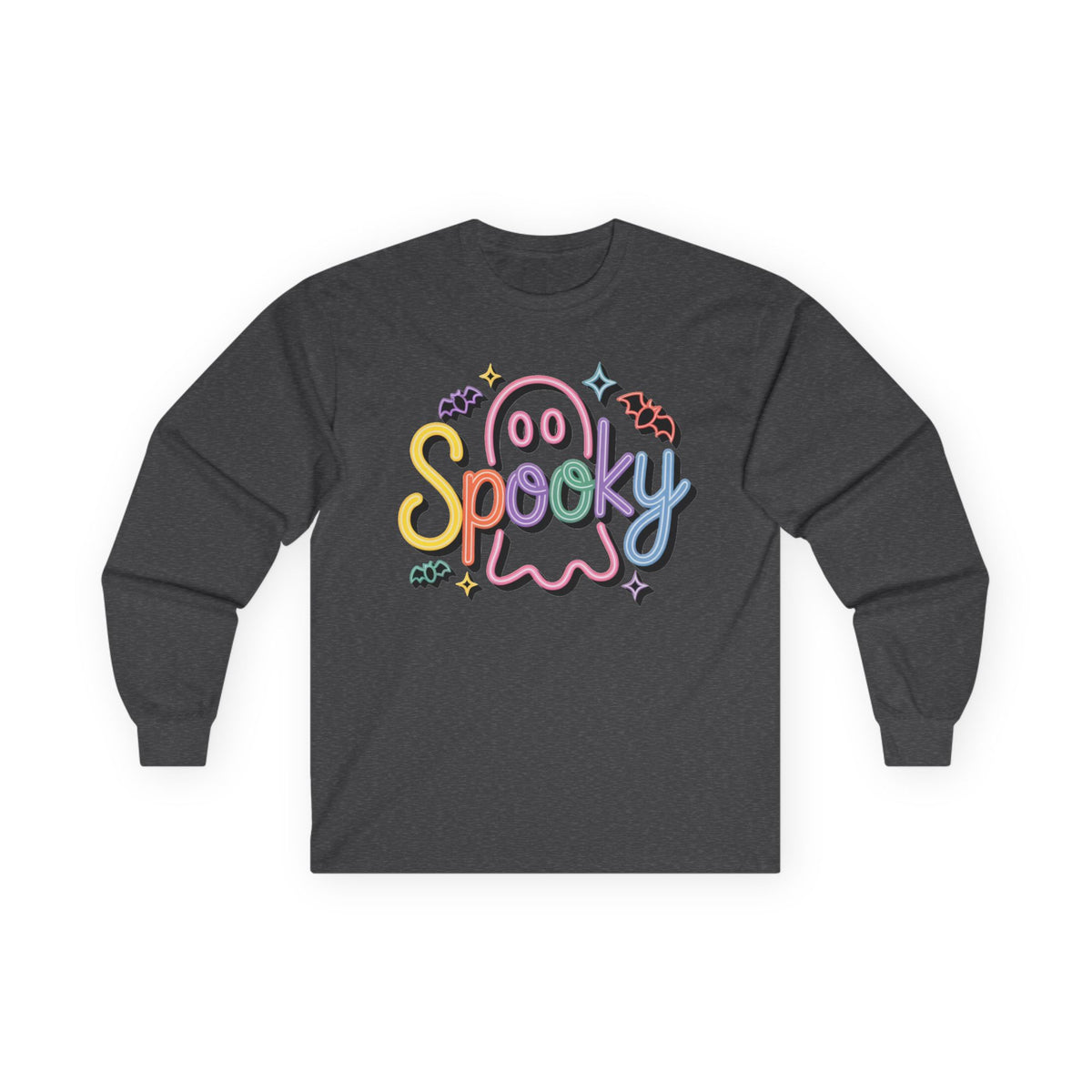 Spooky Pastel Ghost Long Sleeve Tee