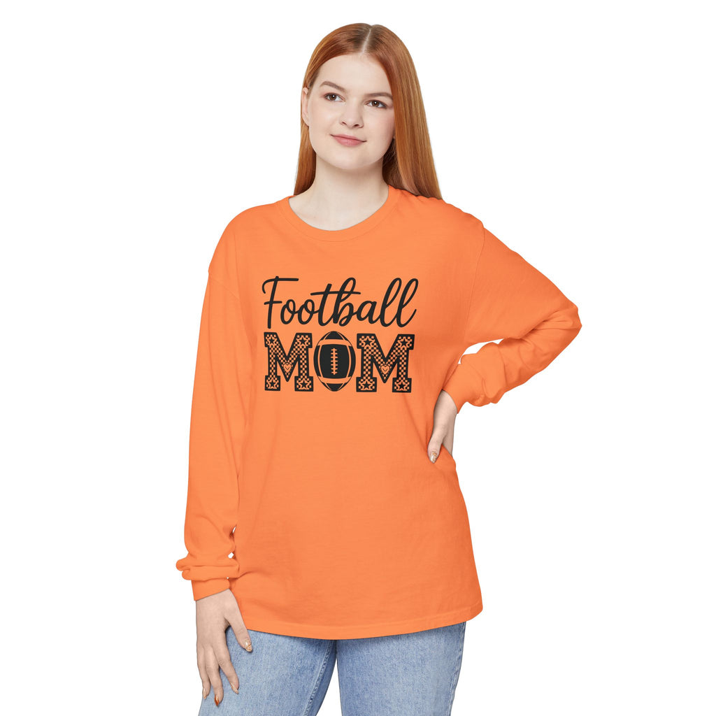 Football MOM Long Sleeve Shirt — Mom Football Fan Tee