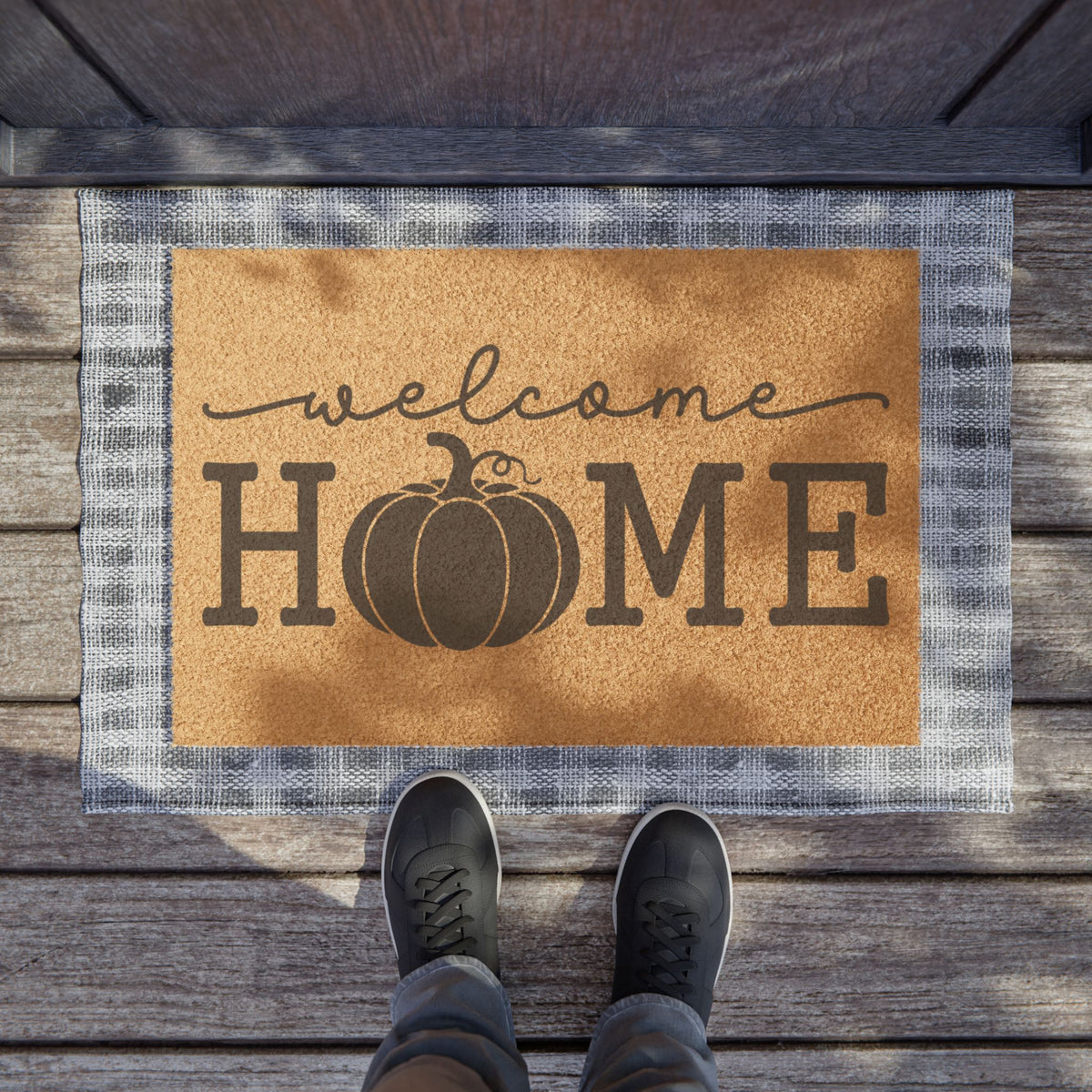 Welcome Home Pumpkin Doormat