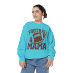 Football Mama Sweatshirt — Leopard Print Football Graphic