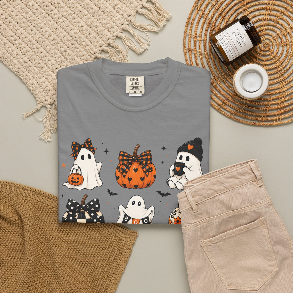 Halloween Ghosts T-Shirt — Cute Ghost Pumpkin Pattern Tee