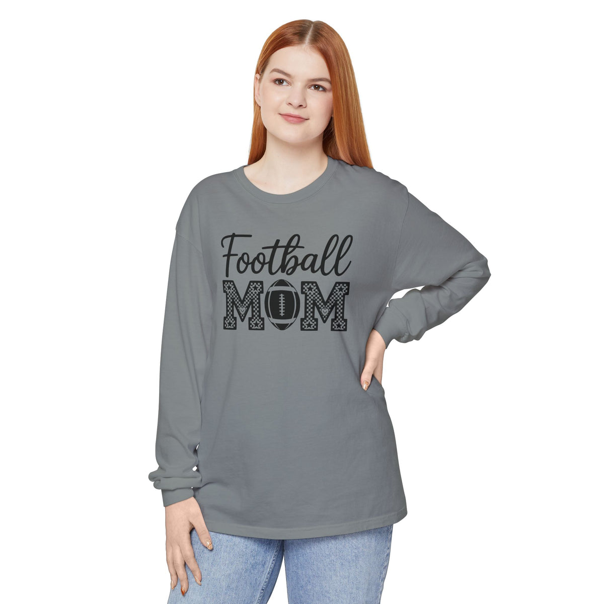 Football MOM Long Sleeve Shirt — Mom Football Fan Tee