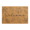 Welcome Fall Doormat — Autumn Leaf Welcome Coir Mat