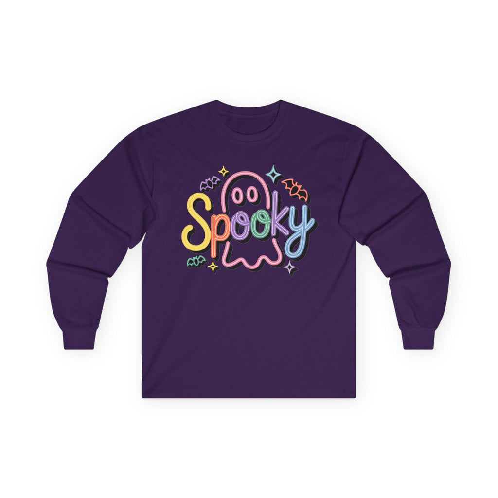 Spooky Pastel Ghost Long Sleeve Tee