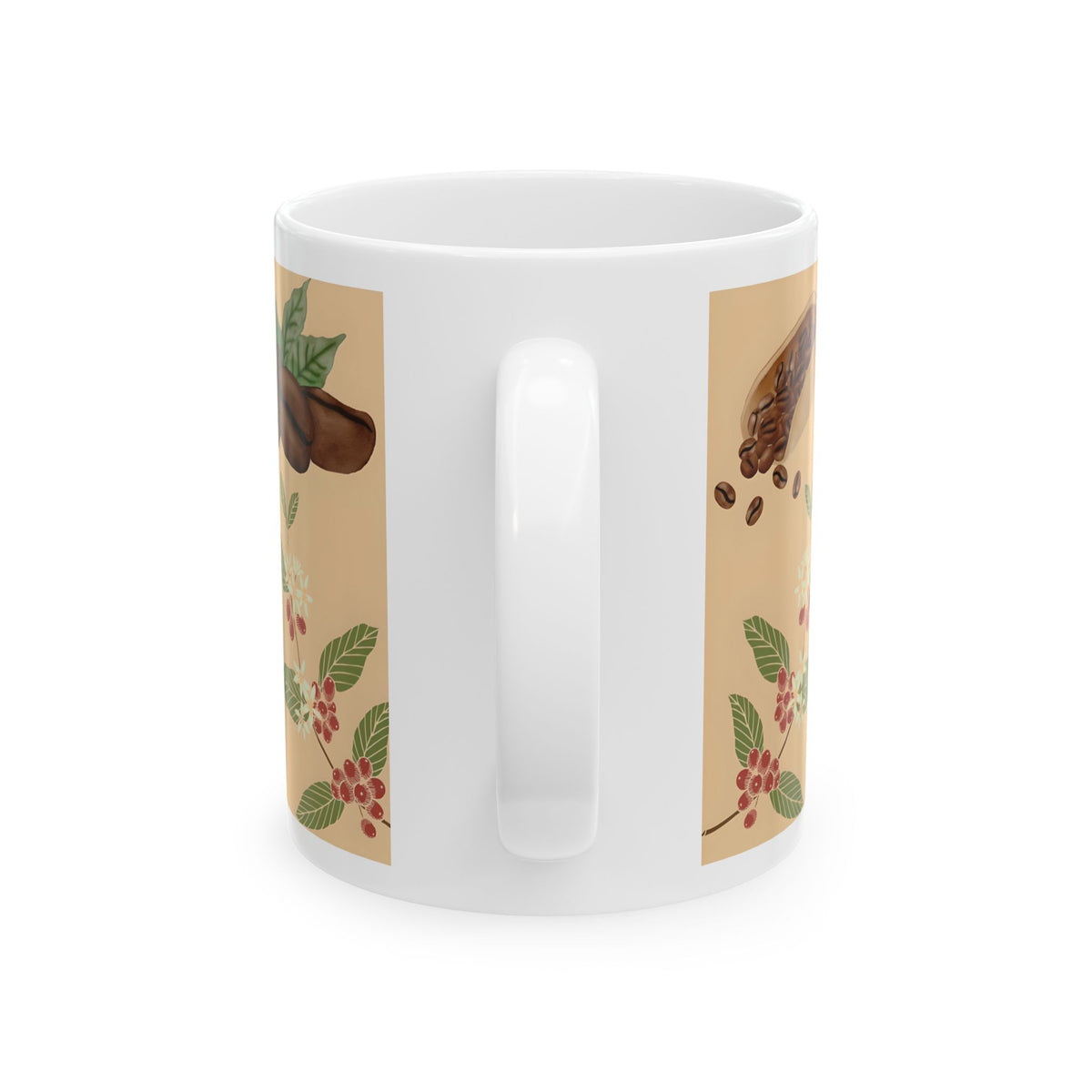 But First Coffee Ceramic Mug — Leopard Print Coffee Design (11oz & 15oz)