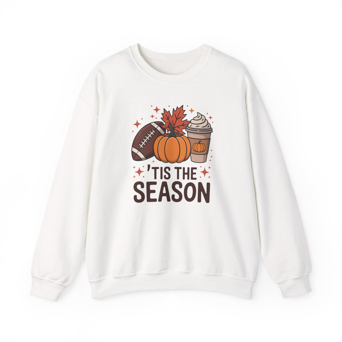 'Tis The Season Sweatshirt — Fall Football Pumpkin Spice Crewneck