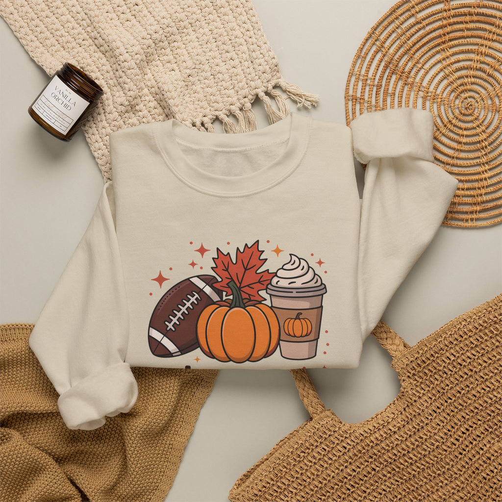 'Tis The Season Sweatshirt — Fall Football Pumpkin Spice Crewneck