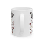 Coffee Mom Mug — “First Coffee Then Mom Shit” Retro Ceramic Mug (11oz/15oz)