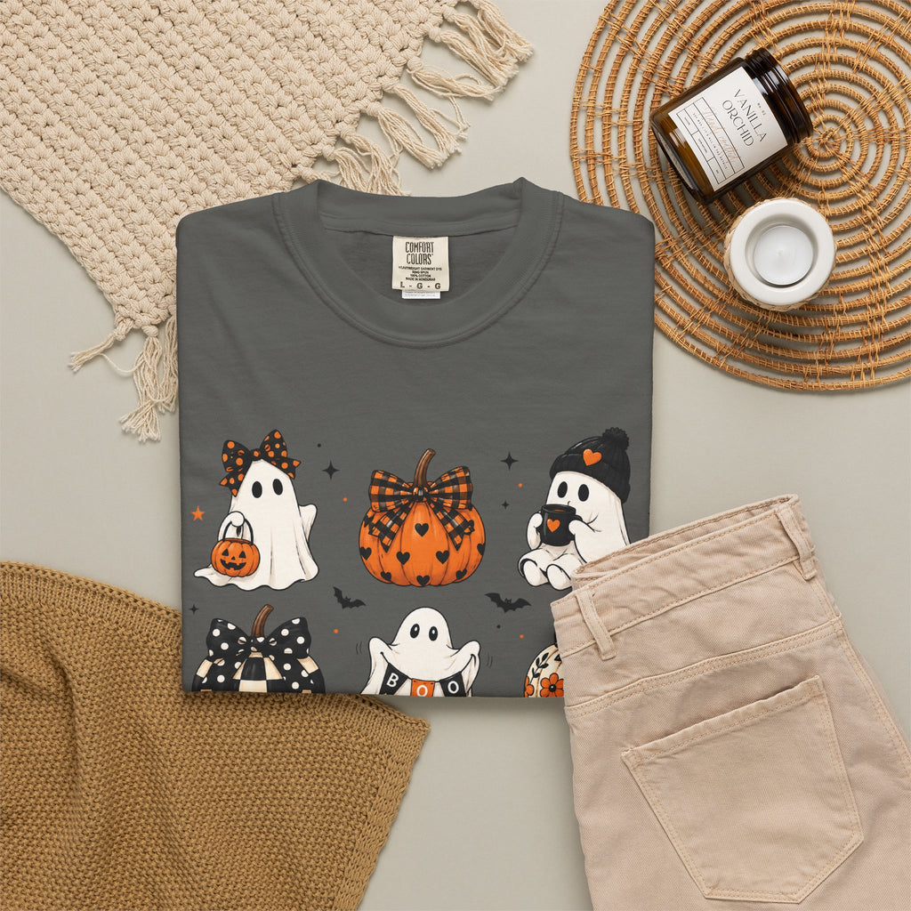 Halloween Ghosts T-Shirt — Cute Ghost Pumpkin Pattern Tee