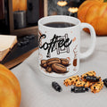 Coffee Skull Ceramic Mug — Gothic Coffee Lover 11oz/15oz
