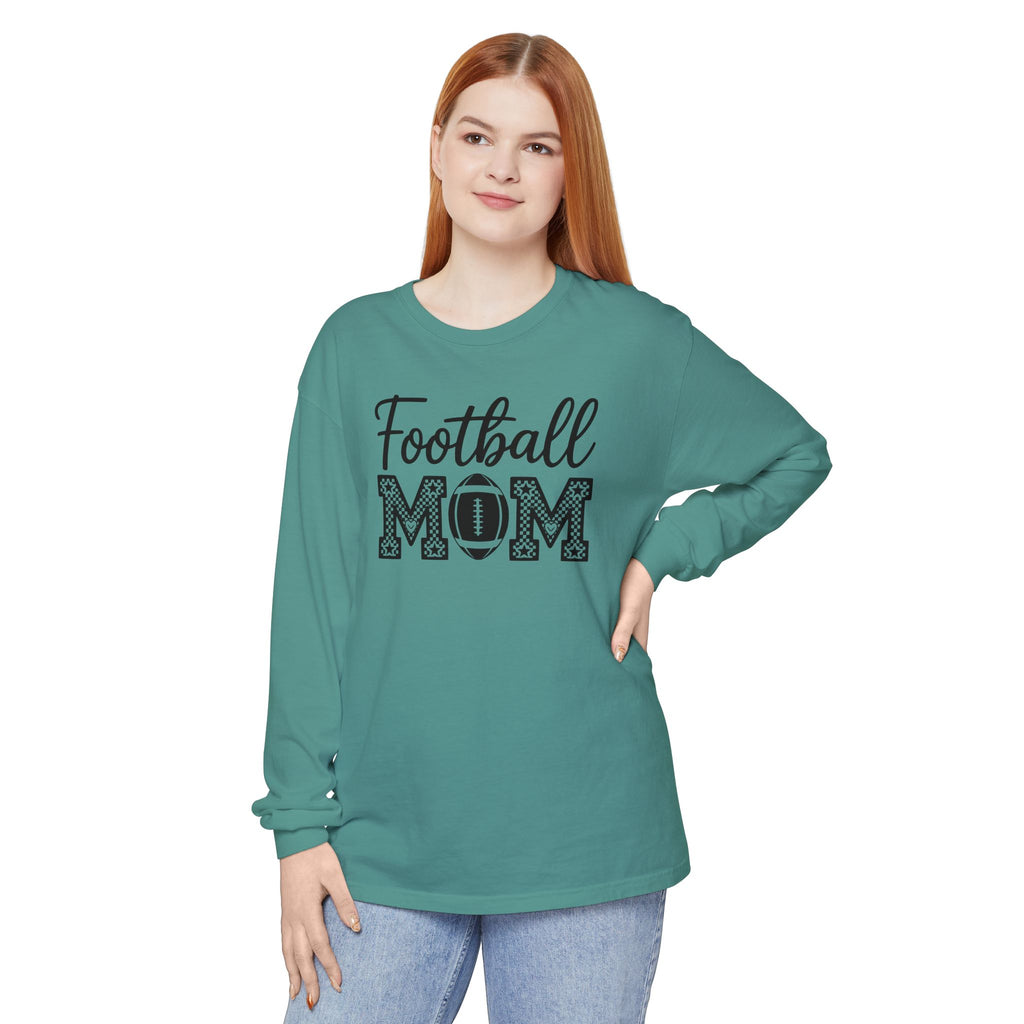 Football MOM Long Sleeve Shirt — Mom Football Fan Tee