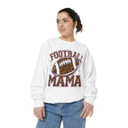 Football Mama Sweatshirt — Leopard Print Football Graphic
