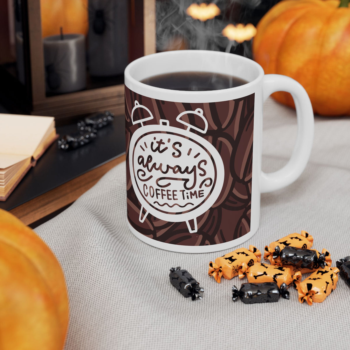 Coffee Mug — "Coffee Is the Best Medicine" Ceramic Cup (11oz, 15oz)