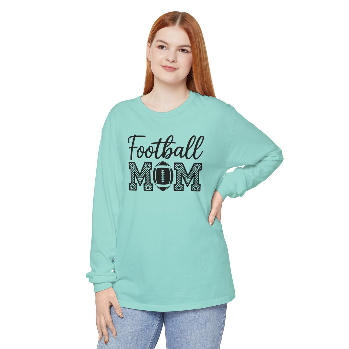 Football MOM Long Sleeve Shirt — Mom Football Fan Tee