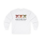Long Sleeve Tee — Grateful Thankful Blessed with Fall Bows