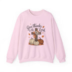 Give Thanks to the Lord Sweatshirt — Faith-Based Thanksgiving Crewneck
