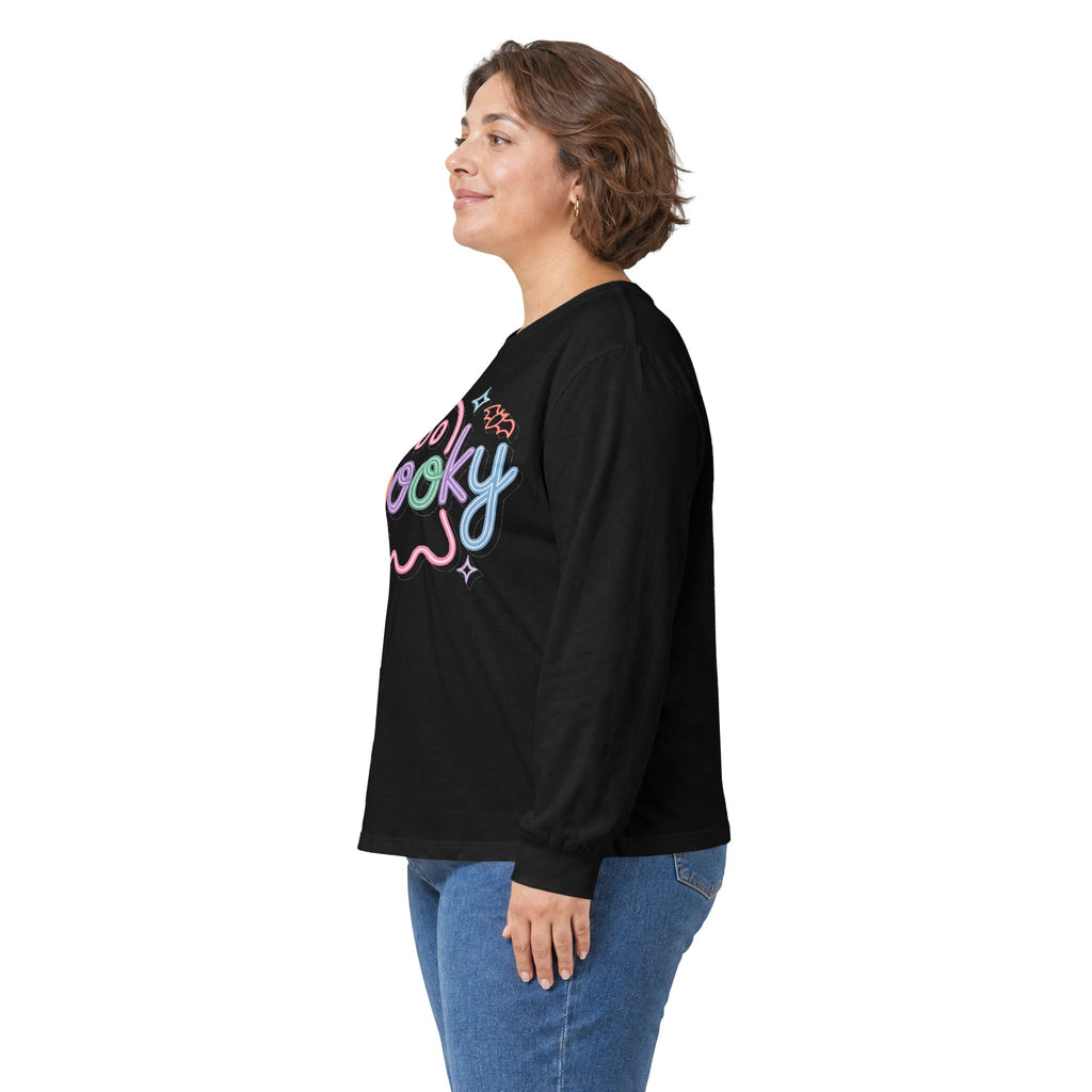 Spooky Pastel Ghost Long Sleeve Tee