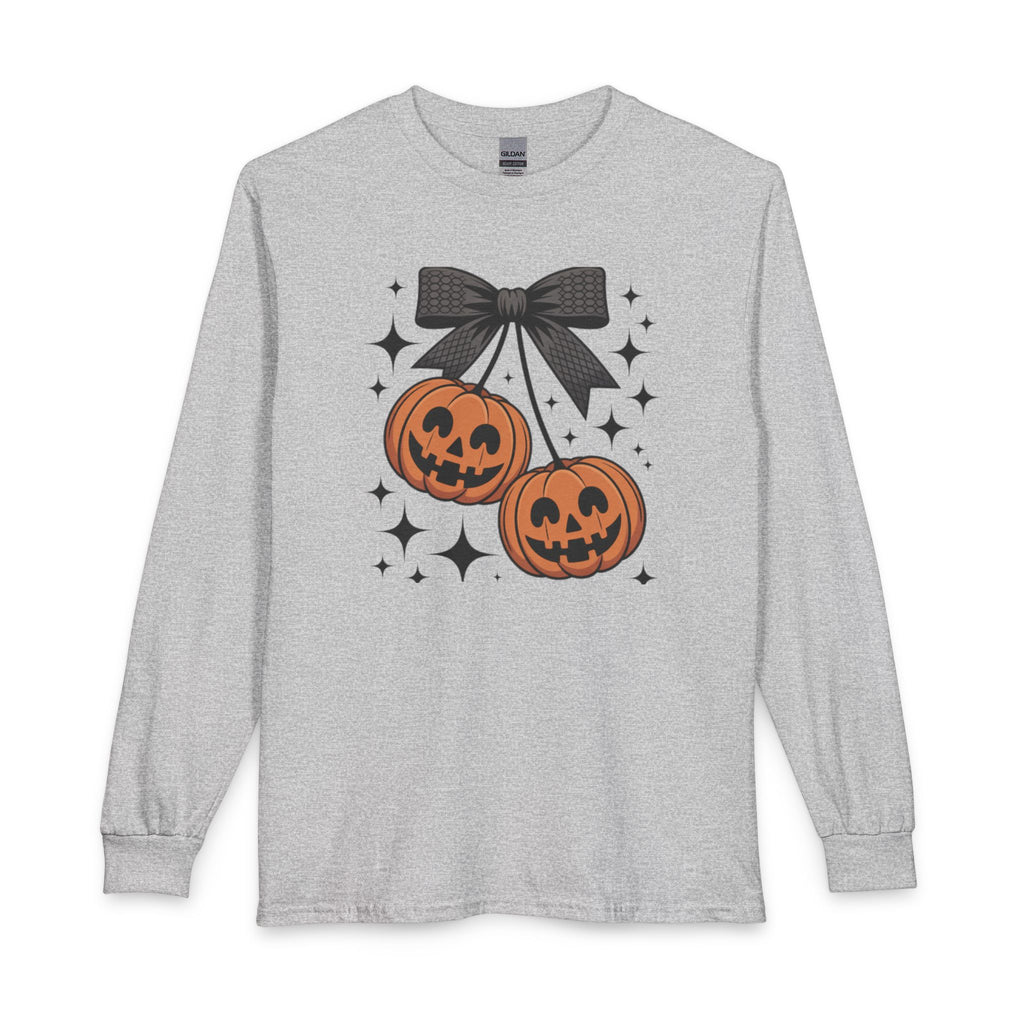 Halloween Jack-O’-Lantern Cherry Long Sleeve Tee