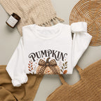 Pumpkin Patch Girly Sweatshirt — Cute Fall Pumpkin Crewneck for Women