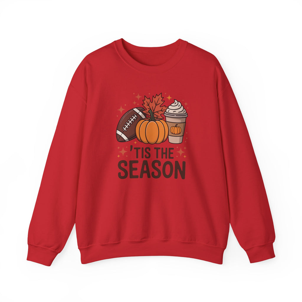 'Tis The Season Sweatshirt — Fall Football Pumpkin Spice Crewneck