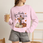Give Thanks to the Lord Sweatshirt — Faith-Based Thanksgiving Crewneck