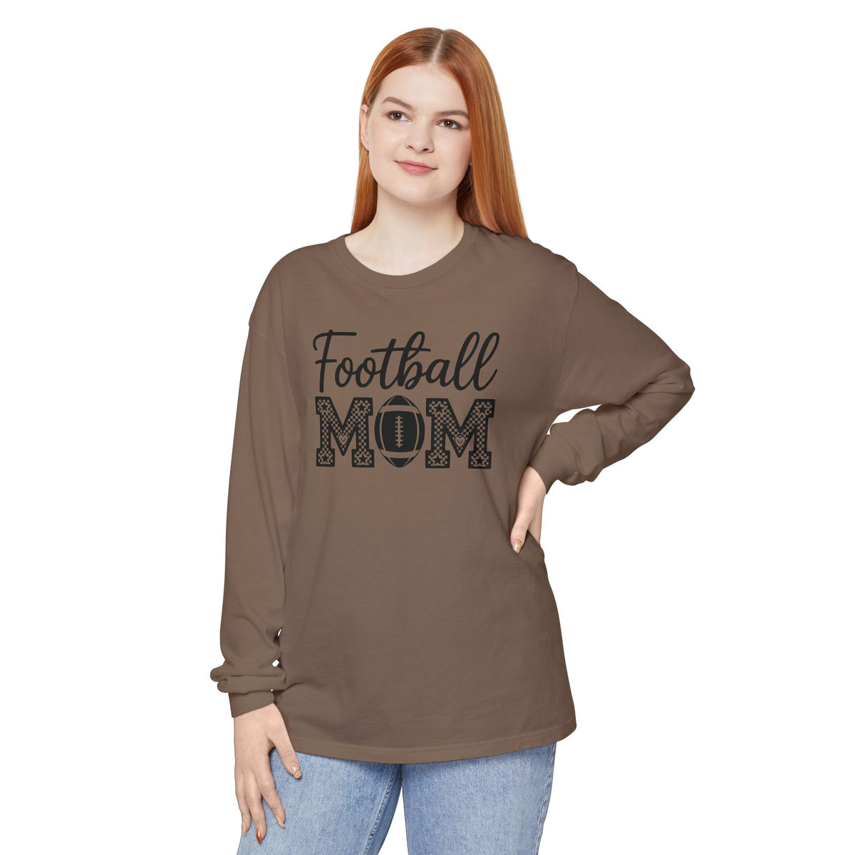 Football MOM Long Sleeve Shirt — Mom Football Fan Tee