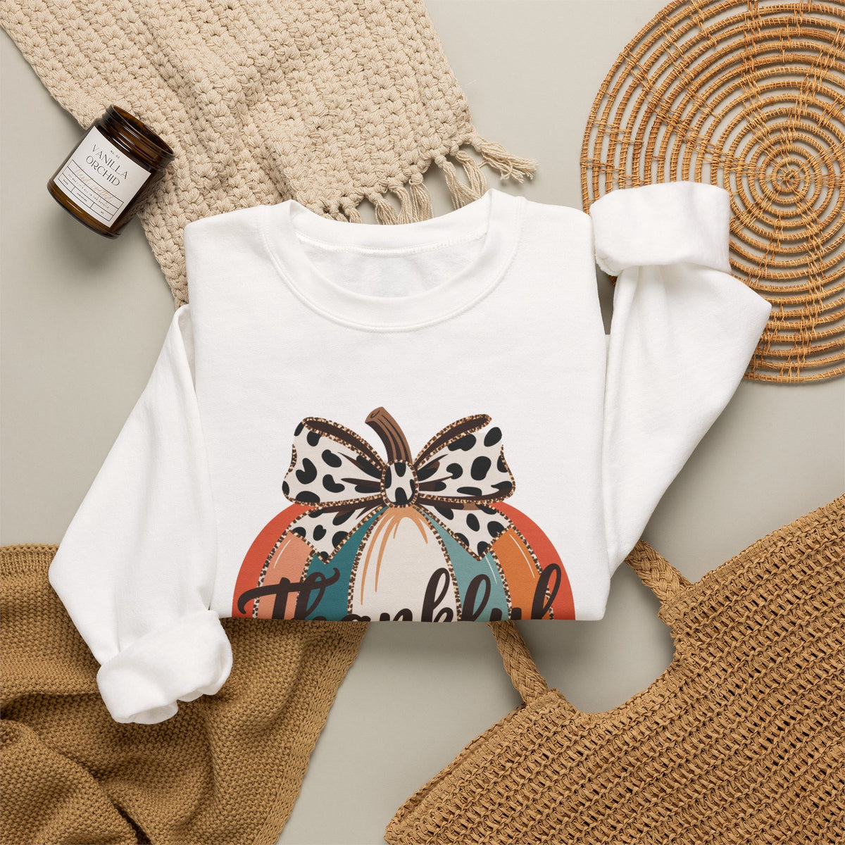 Thankful Pumpkin Crewneck Sweatshirt