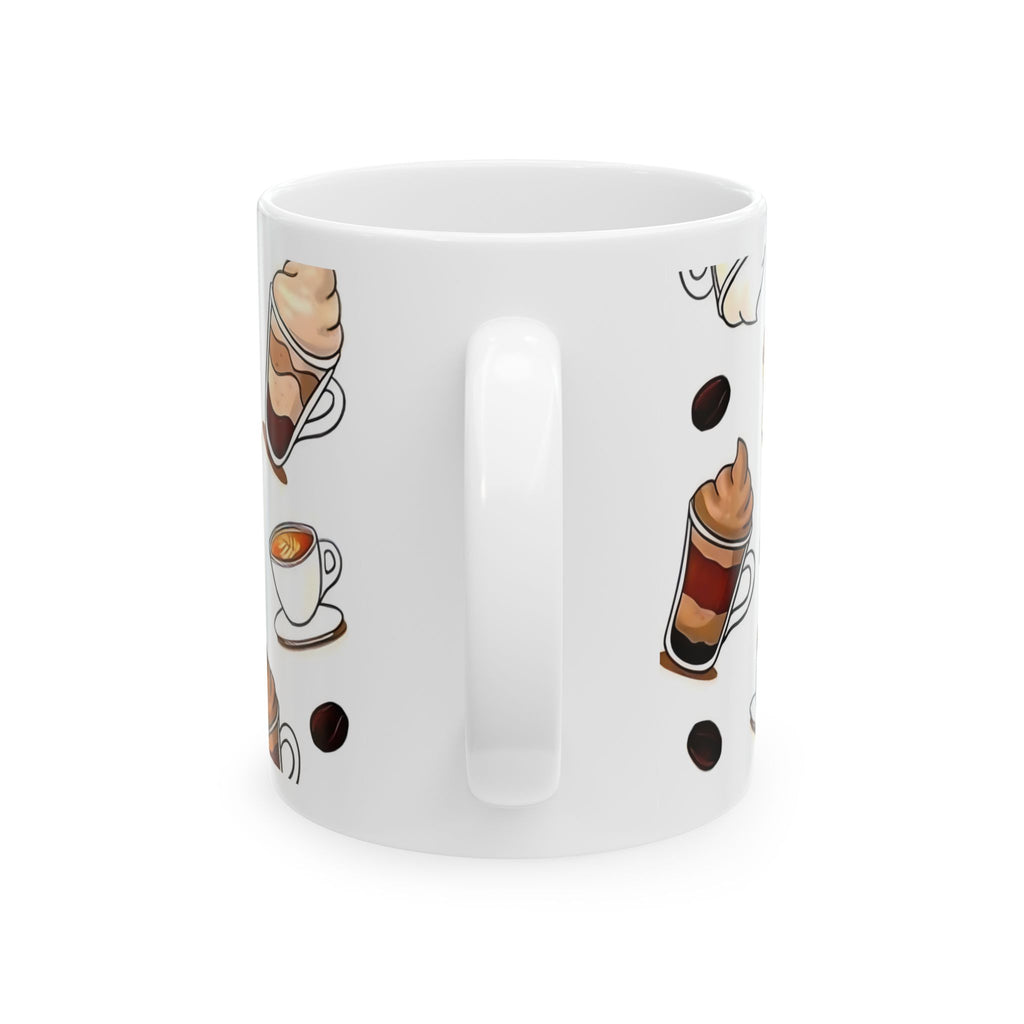Mug — "Fueled by Coffee and Sarcasm" Ceramic Coffee Mug (11oz/15oz)