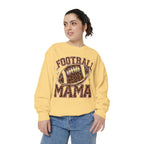 Football Mama Sweatshirt — Leopard Print Football Graphic
