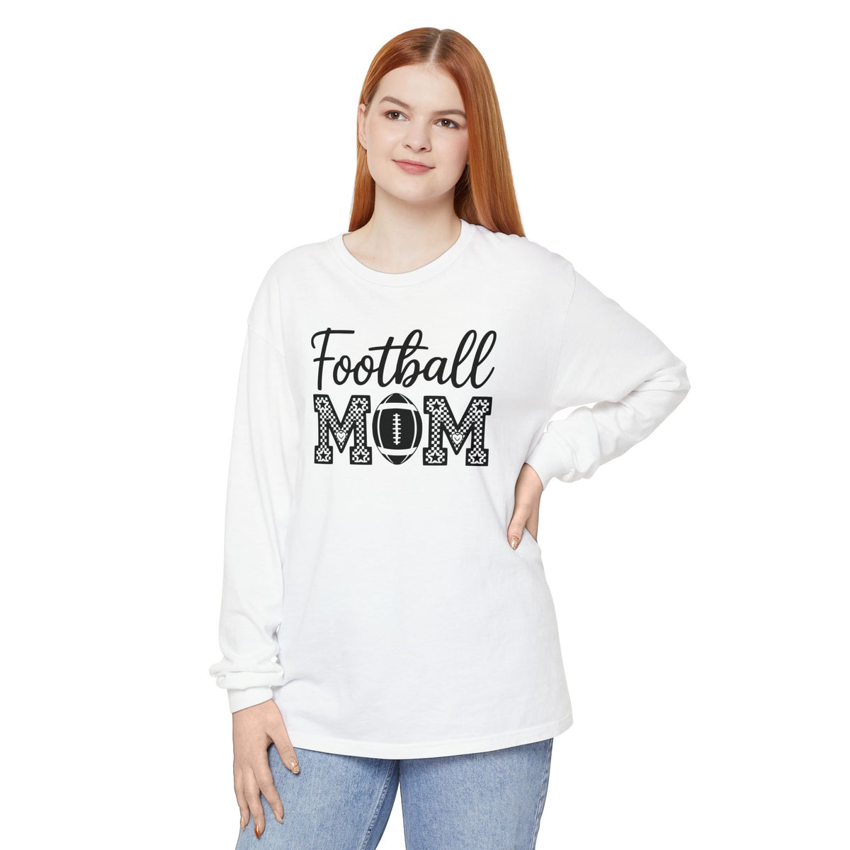 Football MOM Long Sleeve Shirt — Mom Football Fan Tee