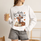 Give Thanks to the Lord Sweatshirt — Faith-Based Thanksgiving Crewneck