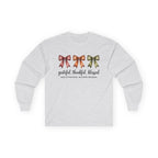 Long Sleeve Tee — Grateful Thankful Blessed with Fall Bows