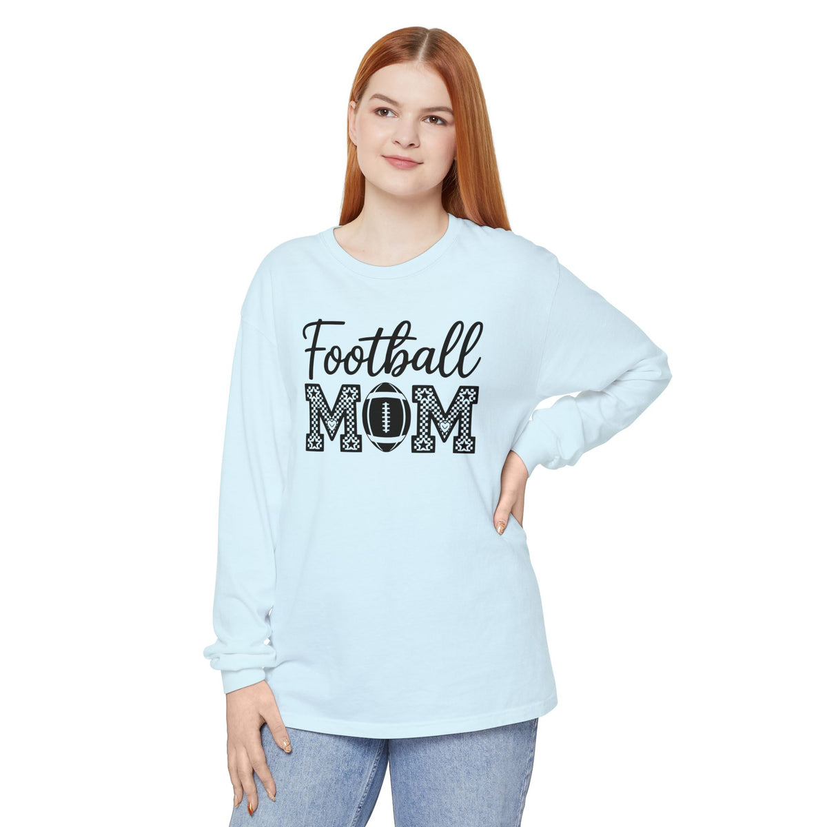 Football MOM Long Sleeve Shirt — Mom Football Fan Tee
