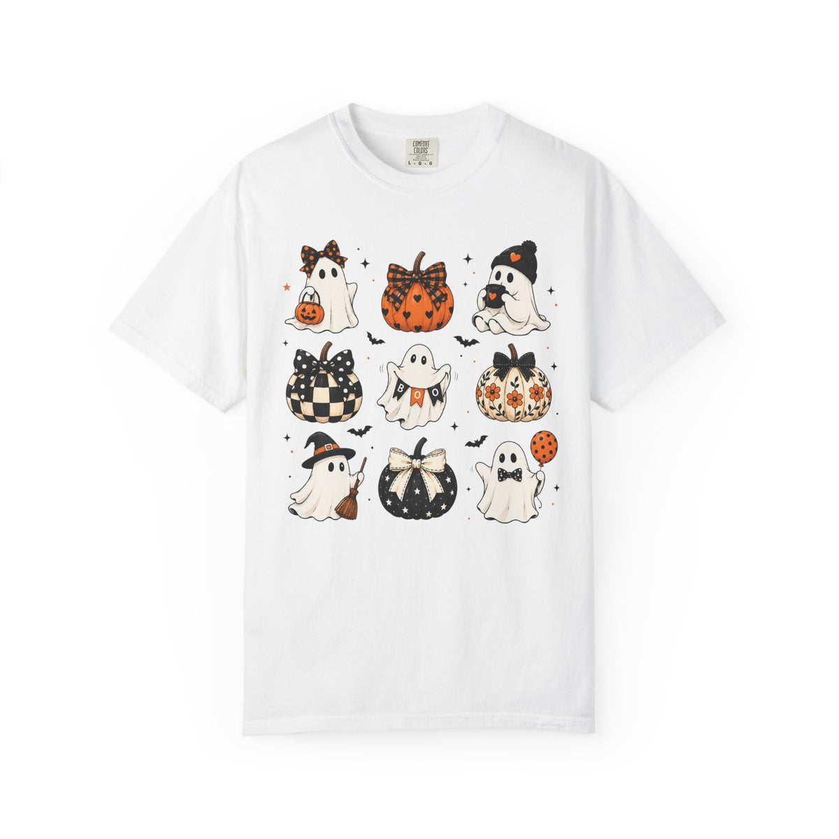 Halloween Ghosts T-Shirt — Cute Ghost Pumpkin Pattern Tee