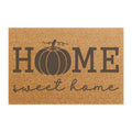 Pumpkin "Home Sweet Home" Doormat — Seasonal Fall Welcome Mat
