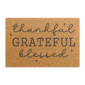 Doormat — Thankful Grateful Blessed Outdoor Coir Welcome Mat