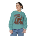 Football Mama Sweatshirt — Leopard Print Football Graphic