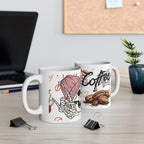 Coffee Skull Ceramic Mug — Gothic Coffee Lover 11oz/15oz