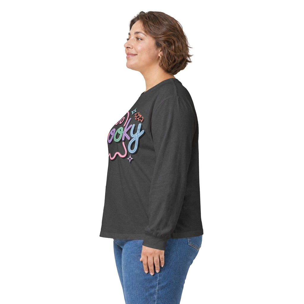 Spooky Pastel Ghost Long Sleeve Tee