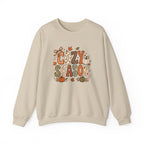 Cozy Season Crewneck Sweatshirt — Fall Pumpkin Autumn Leaves Graphic