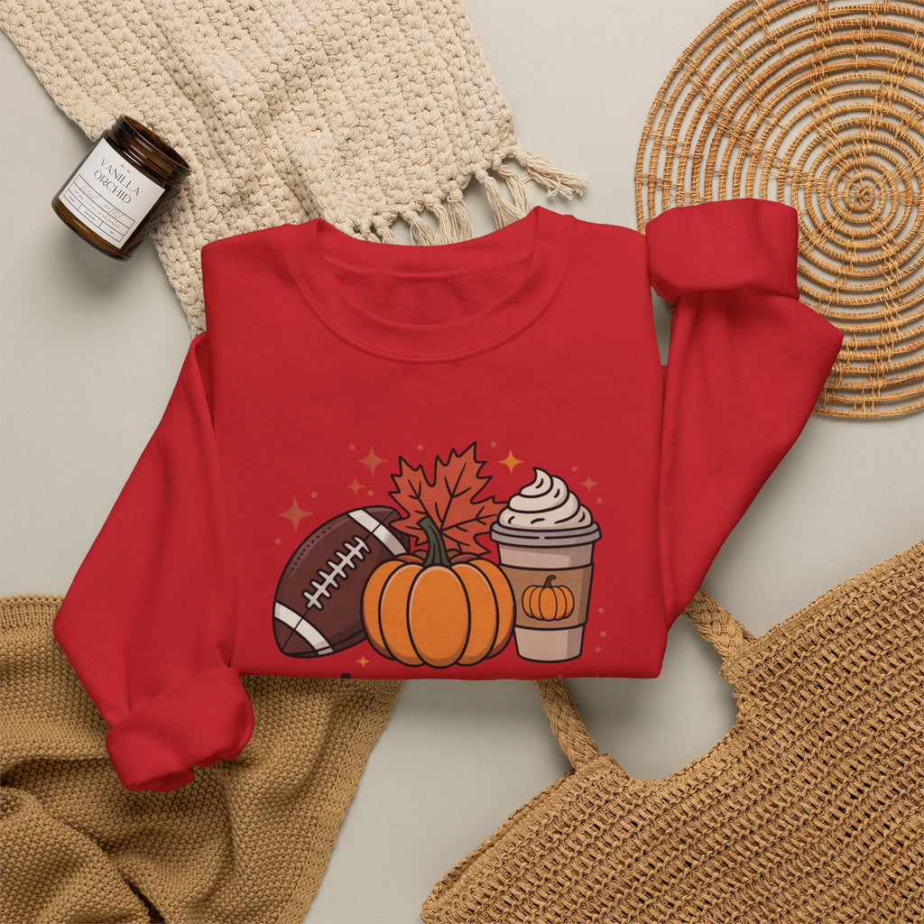 'Tis The Season Sweatshirt — Fall Football Pumpkin Spice Crewneck
