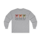 Long Sleeve Tee — Grateful Thankful Blessed with Fall Bows